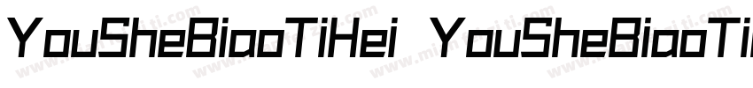 YouSheBiaoTiHei YouSheBiaoTiHei字体转换